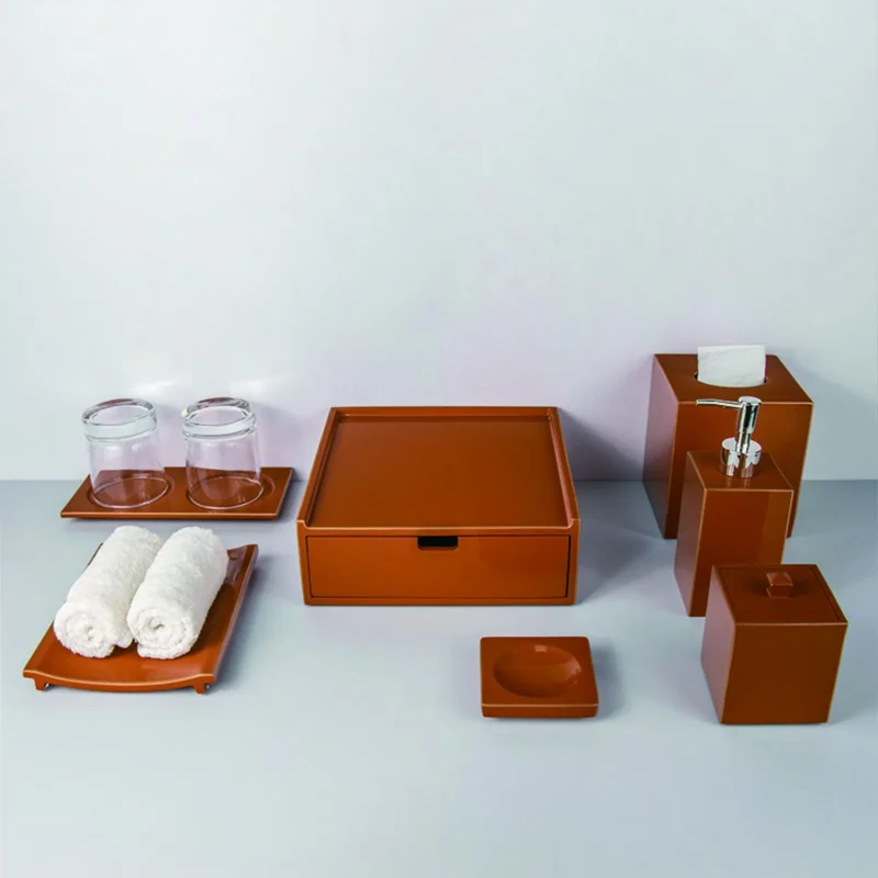 YTX-2095 hotel amenity set with consumables box, lotion bottle, cotton swab box