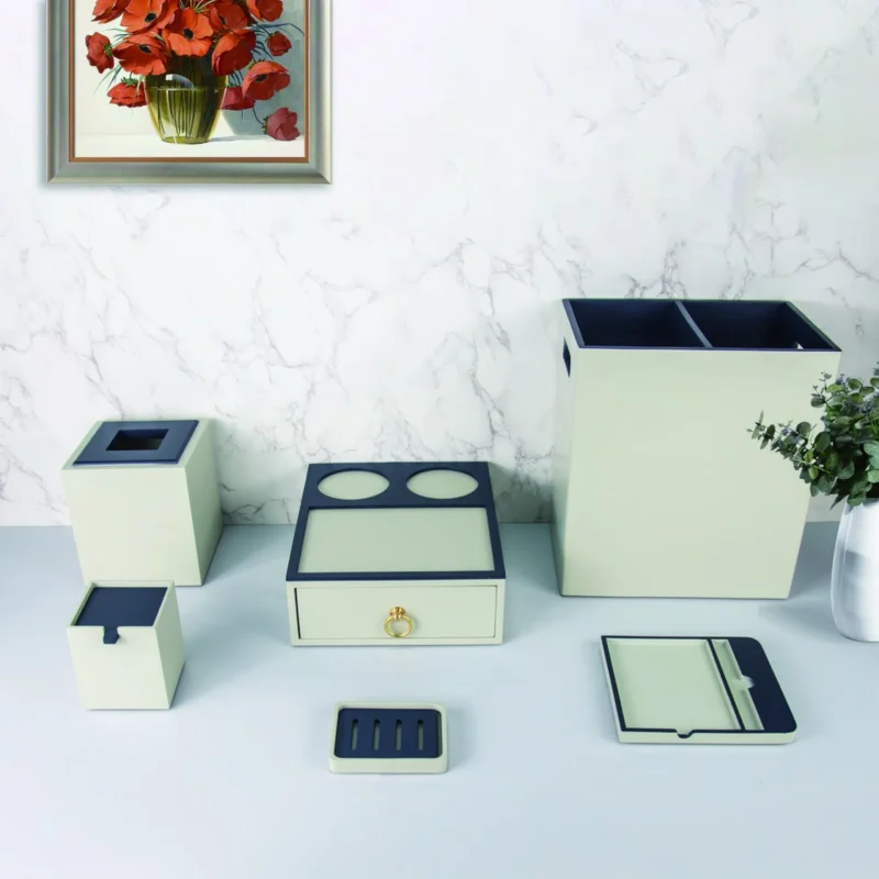 YTX-2308 hotel amenity set with consumables box, tissue box, soap dish