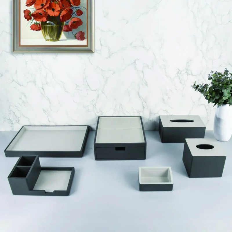 YTX-2309 hotel amenity set with consumables box, tissue box, tray