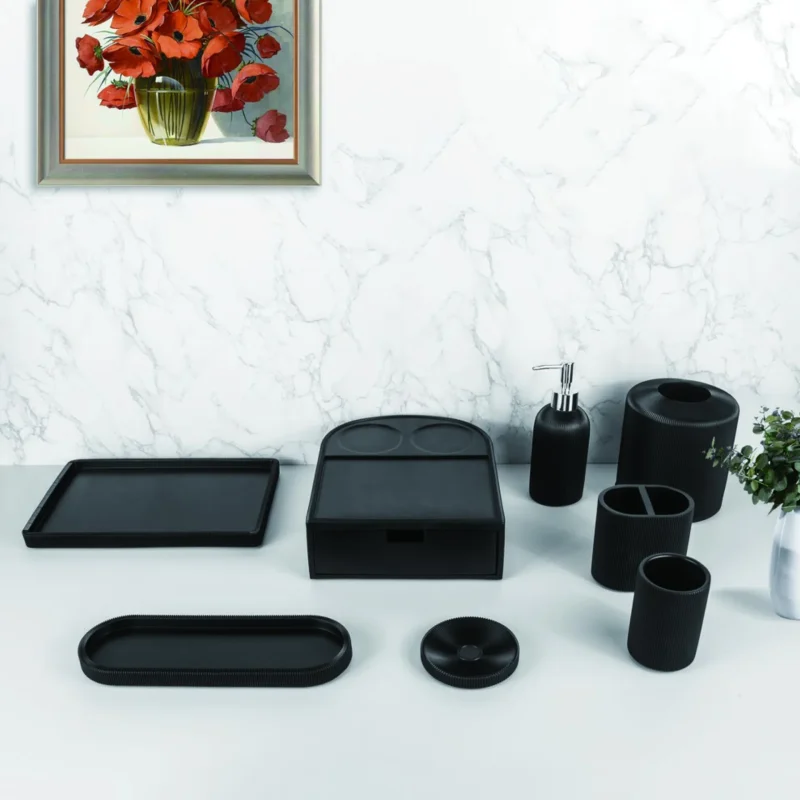 YTX-2407 hotel amenity set with consumables box, tissue box, towel tray