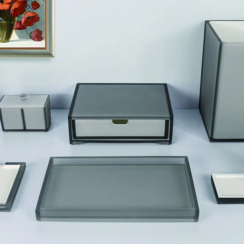 YTX-2508 hotel amenity set with memo pad, soap dish, consumables box