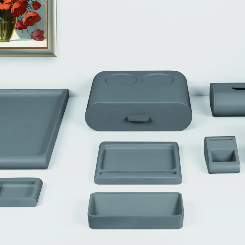 YTX-2513 hotel amenity set with memo pad, soap dish, consumables box