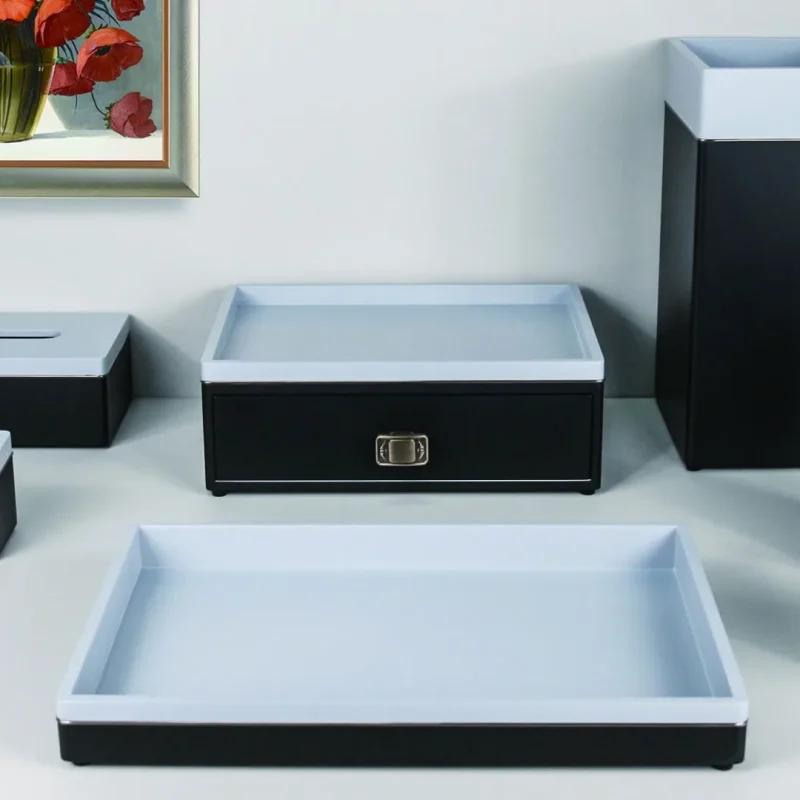 YTX-2515 hotel amenity set with soap dish, tea bag box, consumables box