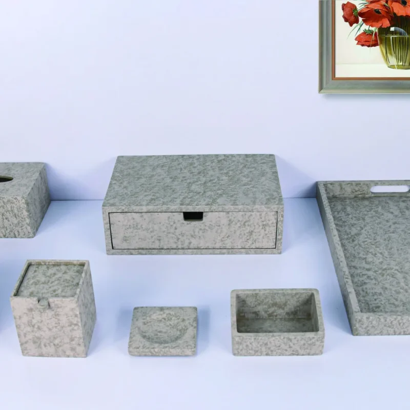 YTX-2522 hotel amenity set with tea bag box, cotton swab box, consumables box