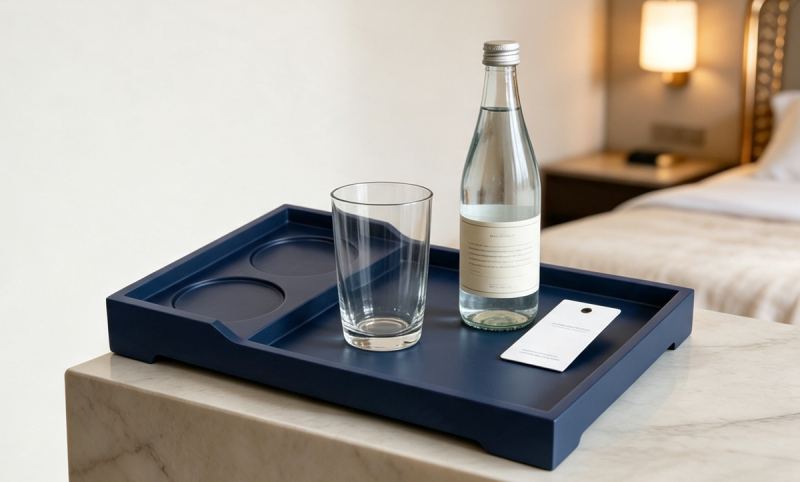 TP06 Resin serving tray for hotel bathroom amenities