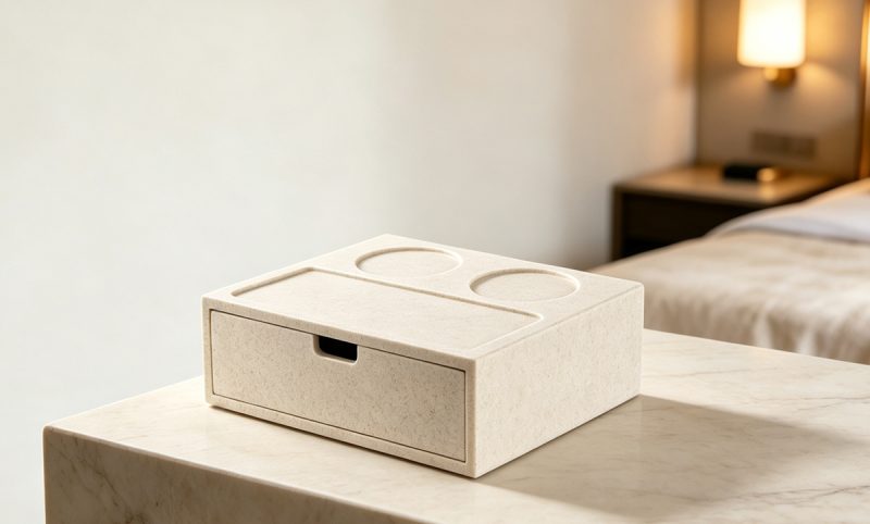 SNH-09 (1) Sandstone Resin Texture Amenities Box-SNH-09