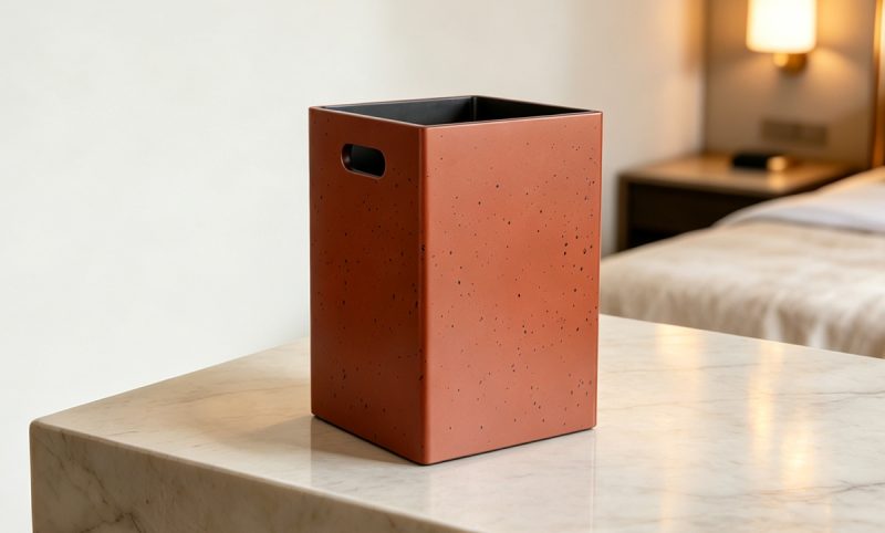 TB-02 (2) Integrated Side Handles Resin Waste Bin-TB-02